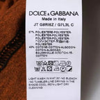 Dolce & Gabbana Brown DG Logo Polyester Crew Neck T-shirt - Eljoys Fashion 