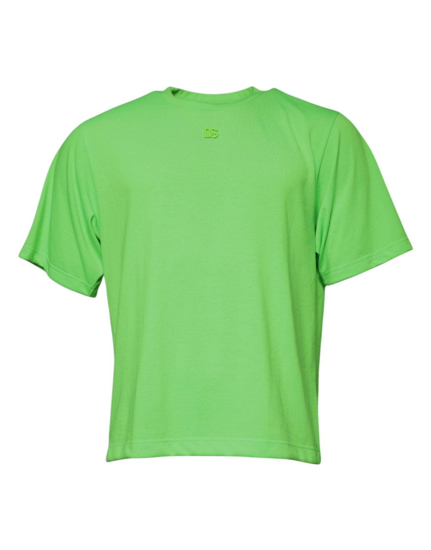 Dolce & Gabbana Green Logo Polyester Crew Neck T-shirt Dolce & Gabbana