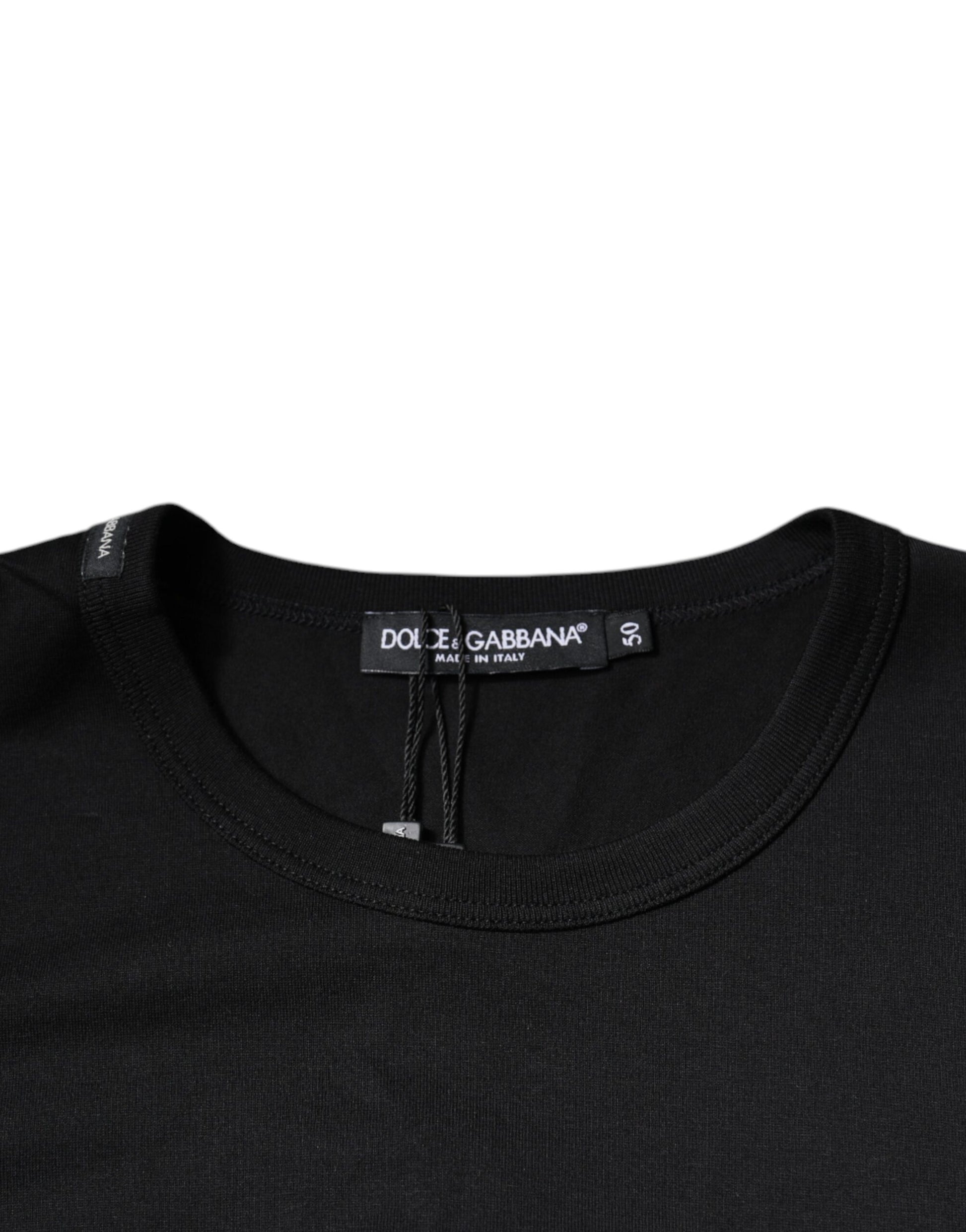 Dolce & Gabbana Blue Crown Crew Neck Short Sleeves T-shirt Dolce & Gabbana