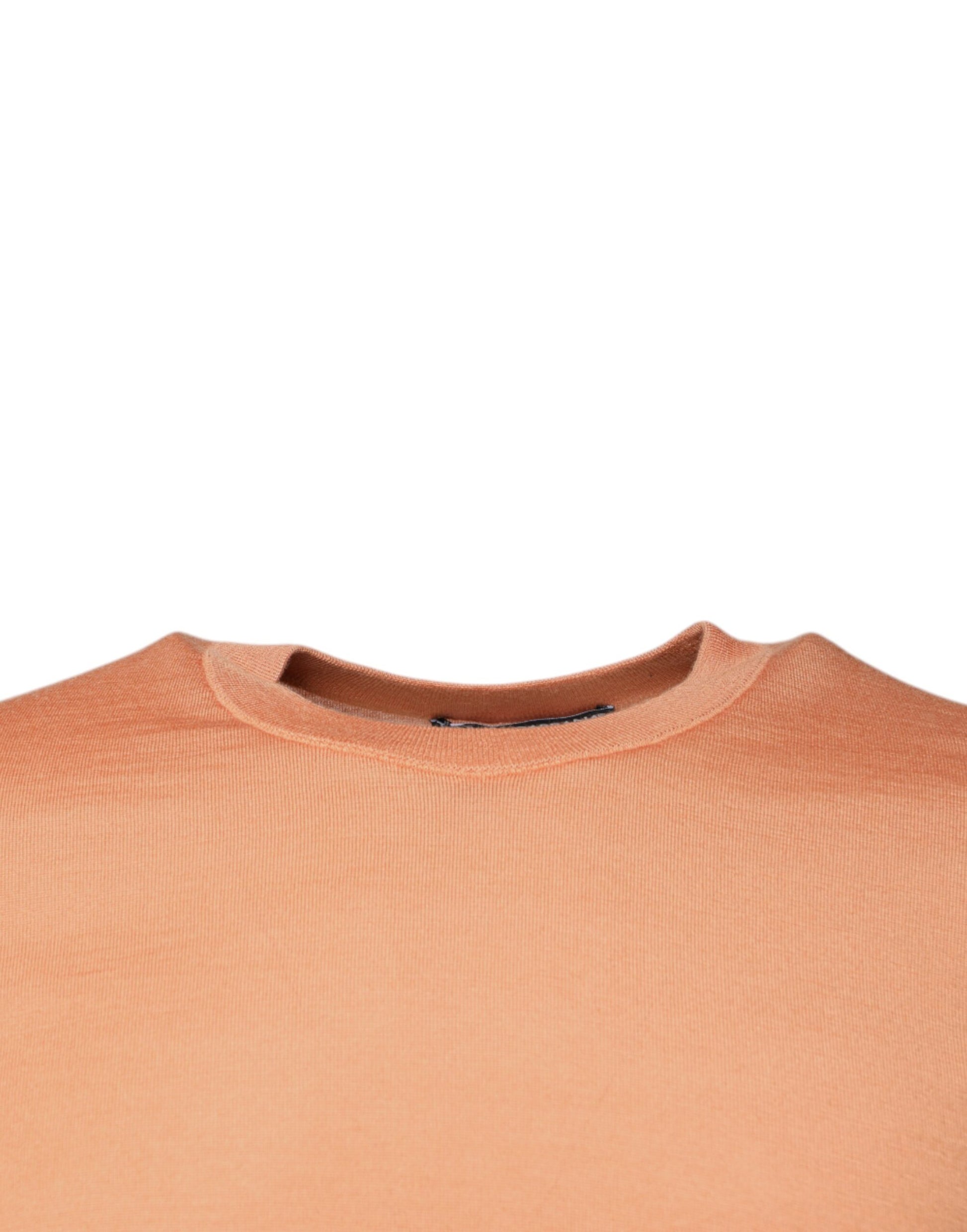 Dolce & Gabbana Beige Wool Crewneck Pullover Cropped Sweater Dolce & Gabbana