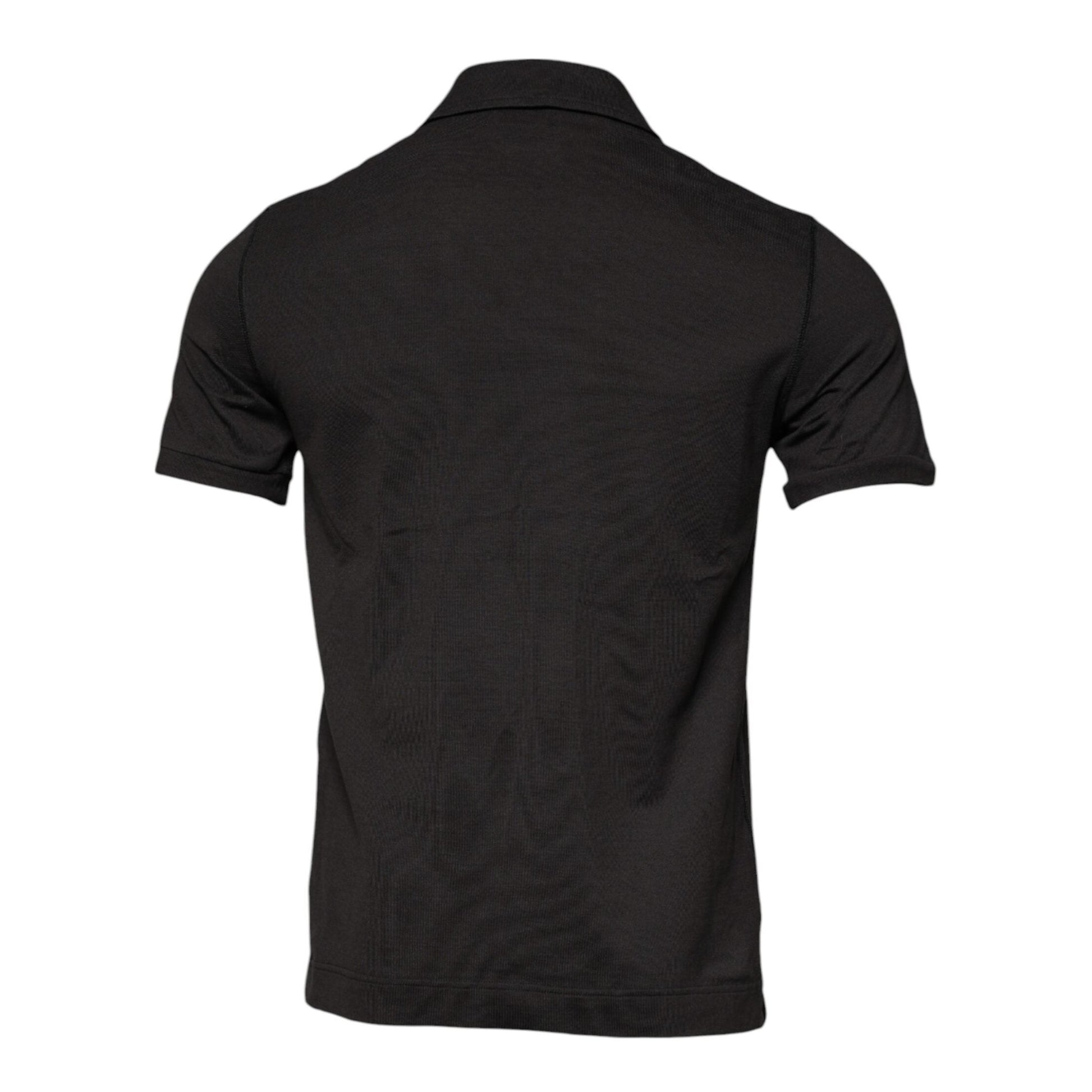Dolce & Gabbana Dark Gray Collared Short Sleeves Polo T-shirt