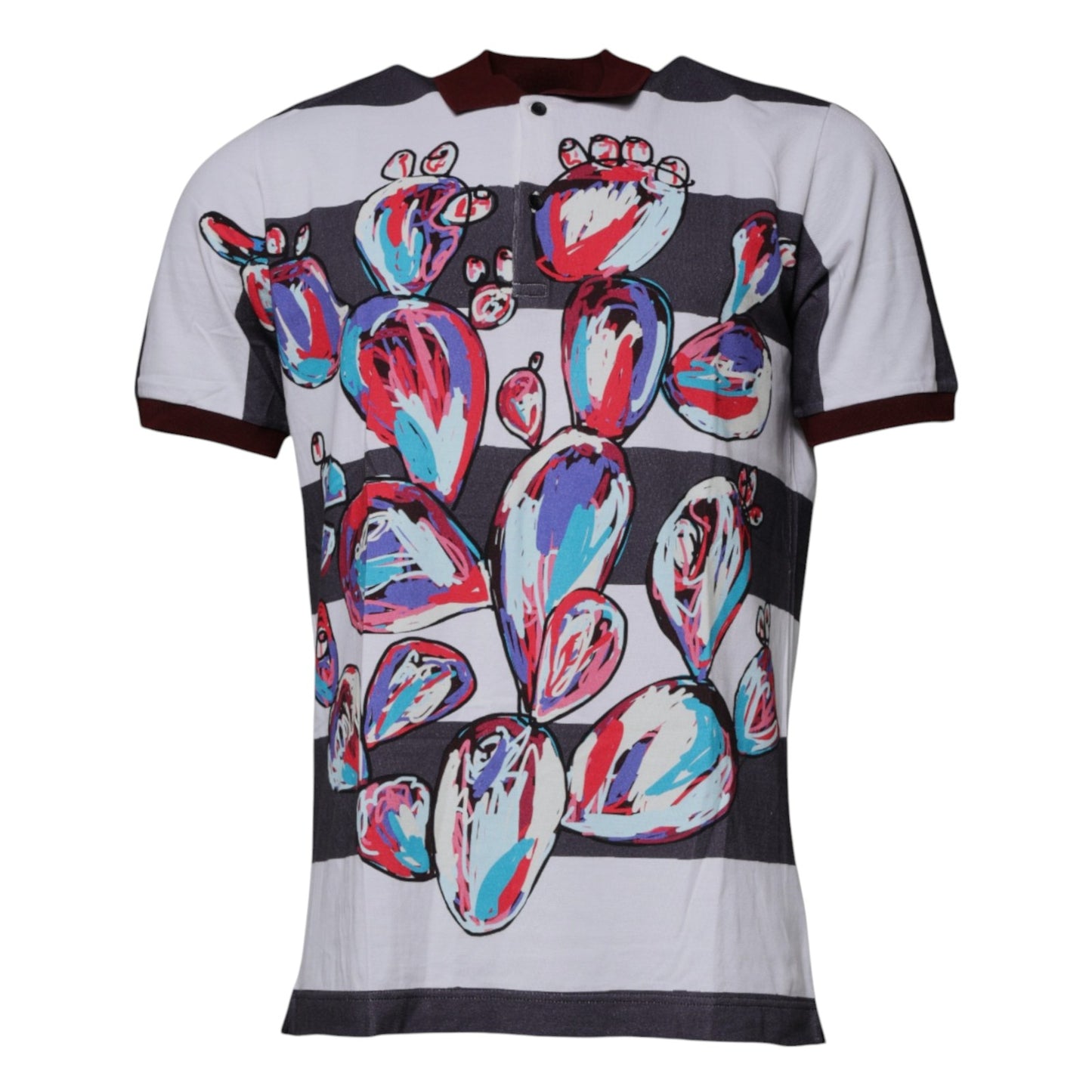 Dolce & Gabbana Multicolor Graphic Collared Polo T-shirt Dolce & Gabbana