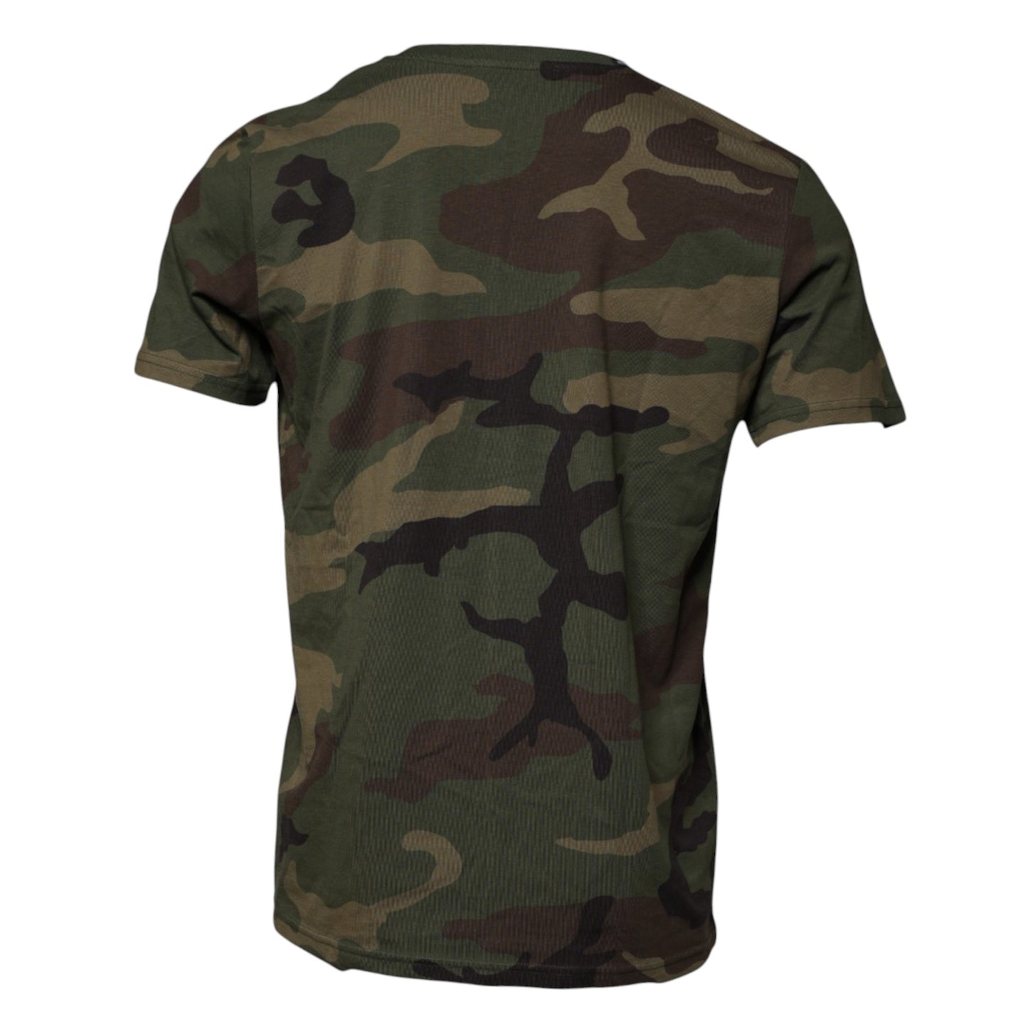 Dolce & Gabbana Multicolor Camouflage Cotton Crew Neck T-shirt Dolce & Gabbana