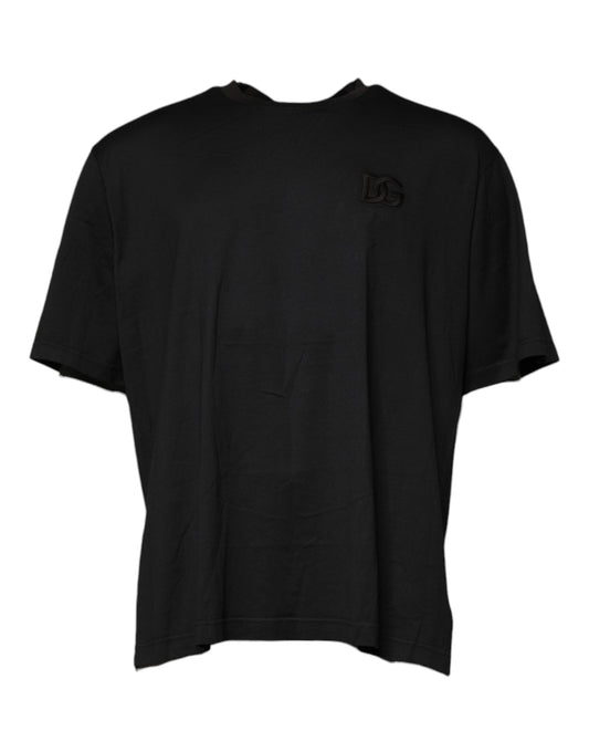 Dolce & Gabbana Black Logo Crew Neck Short Sleeves T-shirt Dolce & Gabbana