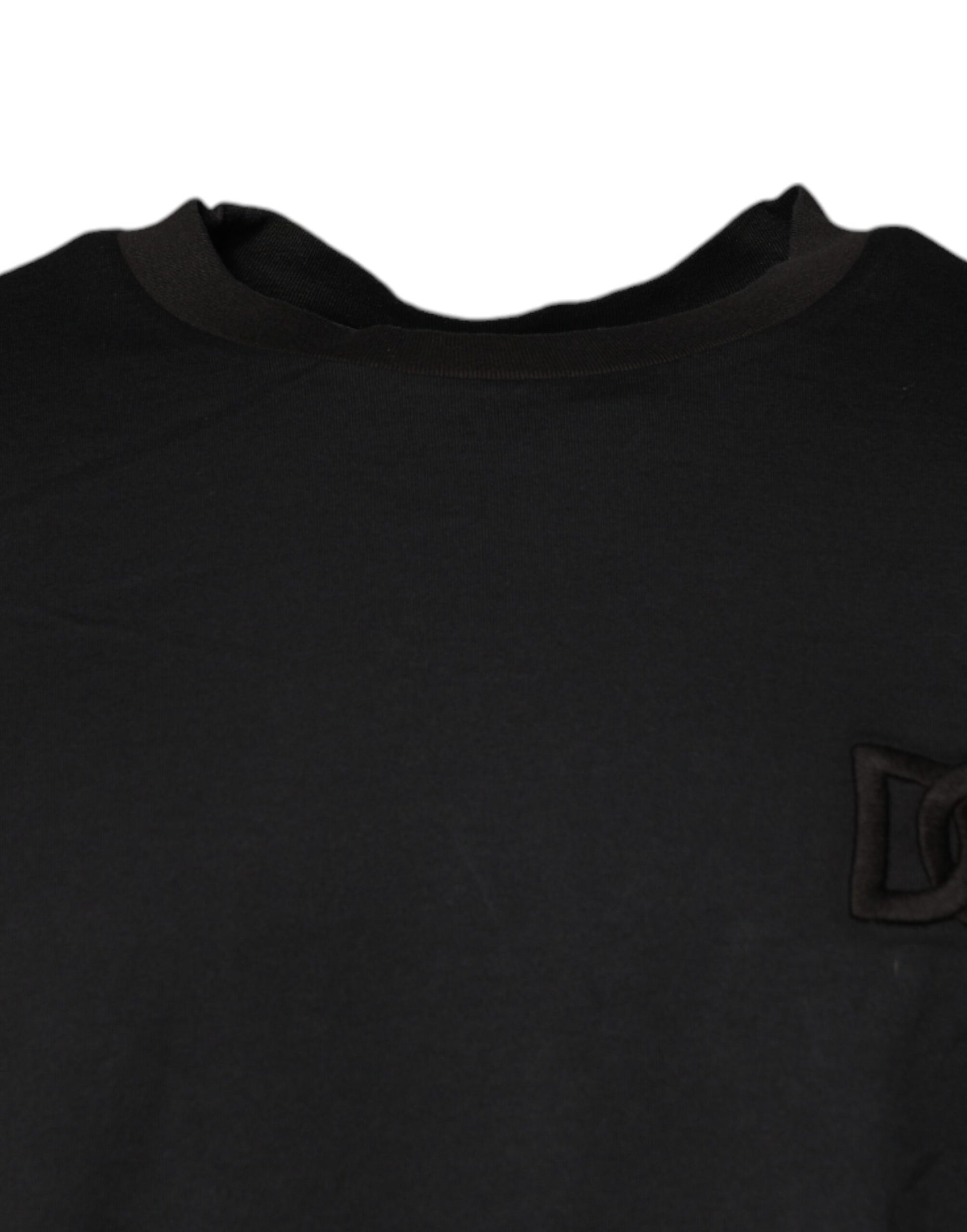 Dolce & Gabbana Black Logo Crew Neck Short Sleeves T-shirt Dolce & Gabbana