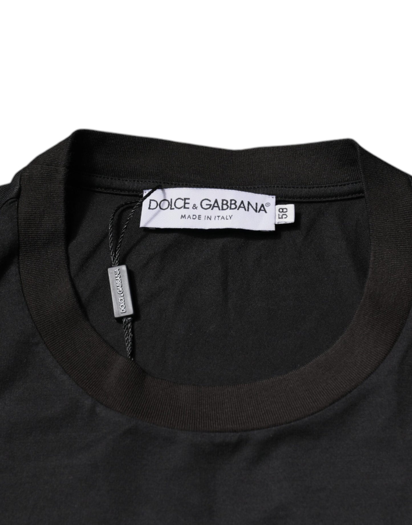 Dolce & Gabbana Black Logo Crew Neck Short Sleeves T-shirt Dolce & Gabbana