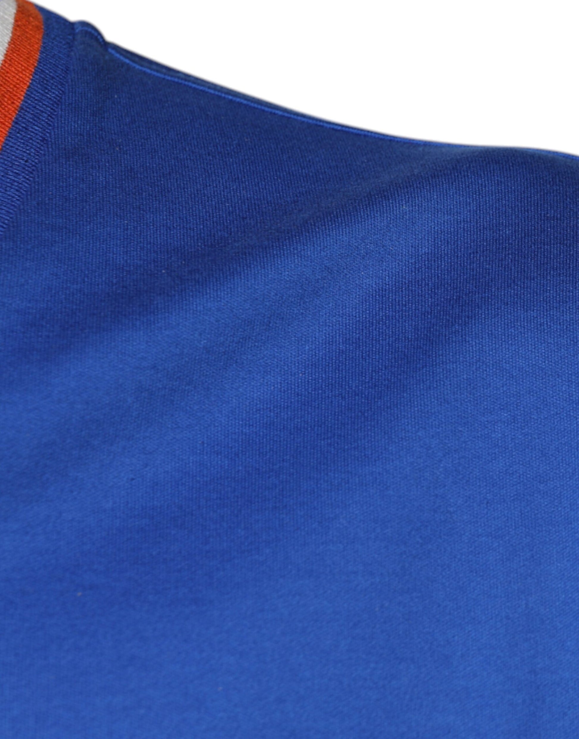 Dolce & Gabbana Blue Logo V-neck Short Sleeve T-shirt Dolce & Gabbana