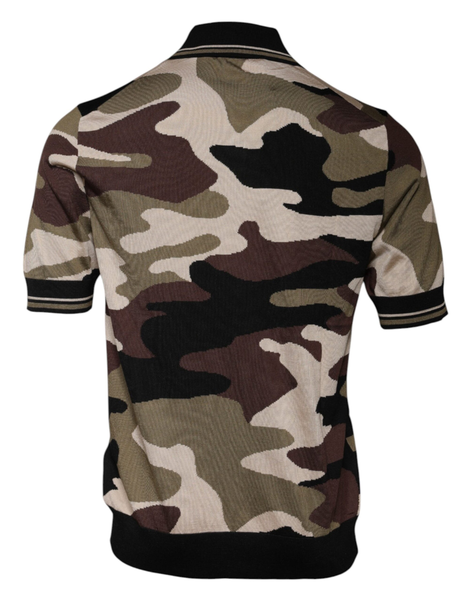 Dolce & Gabbana Multicolor Camouflage Collared Polo T-shirt Dolce & Gabbana