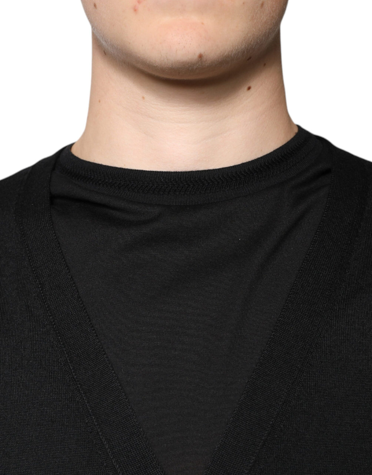 Dolce & Gabbana Black Cashmere Button Down Cardigan Sweater - Eljoys Fashion 