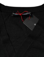 Dolce & Gabbana Black Cashmere Button Down Cardigan Sweater - Eljoys Fashion 