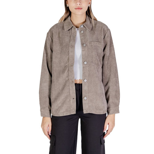 Jacqueline De Yong Beige Polyester Shirt Jacqueline De Yong