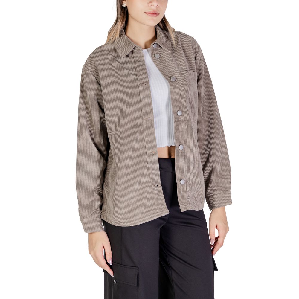 Jacqueline De Yong Beige Polyester Shirt Jacqueline De Yong