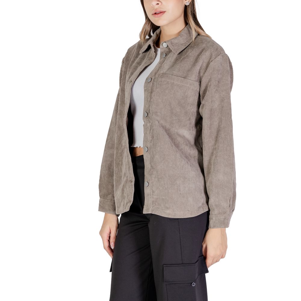 Jacqueline De Yong Beige Polyester Shirt Jacqueline De Yong