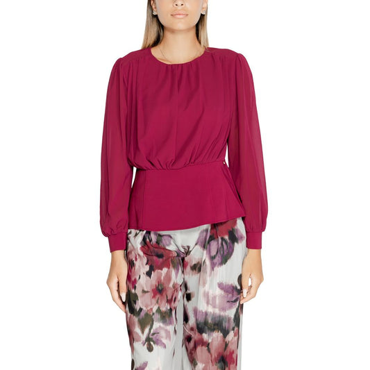 Rinascimento Bordeaux Polyester Blouse Rinascimento