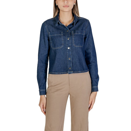 Street One Blue Cotton Shirt Street One