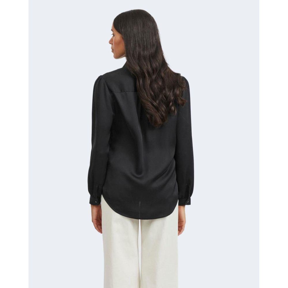 Vila Clothes Black Polyester Blouse Vila Clothes