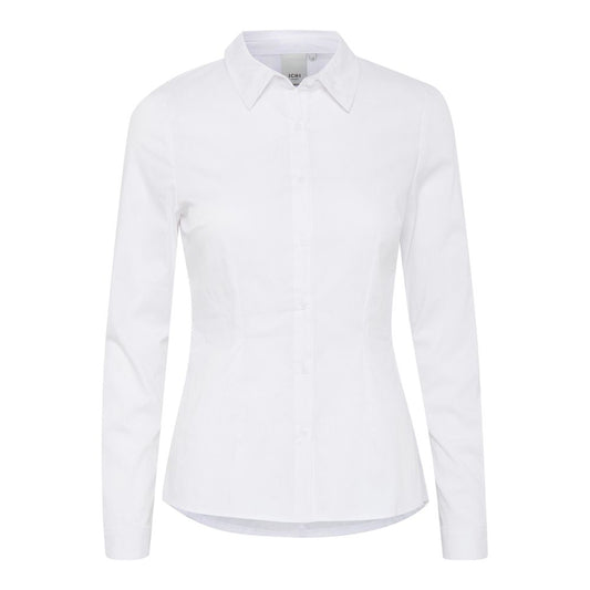 ICHI White Cotton Shirt ICHI
