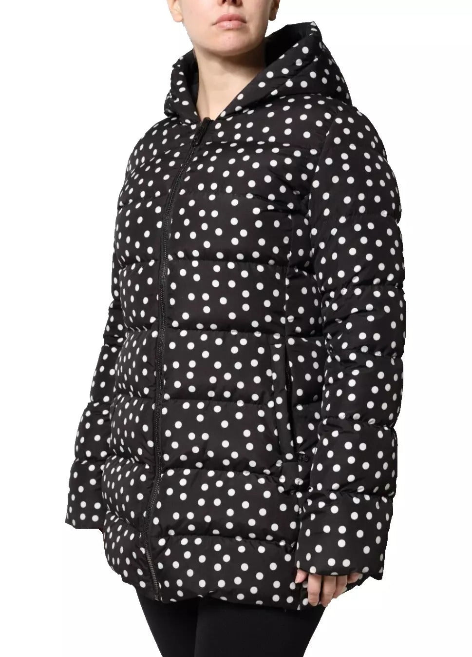 Dolce & Gabbana Black Polyester Hooded Reversible Jacket Dolce & Gabbana