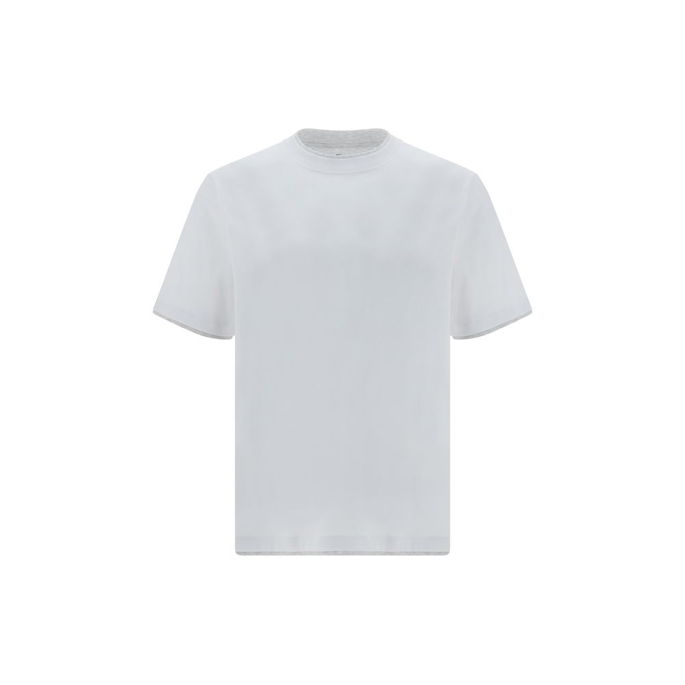 Brunello Cucinelli White Cotton T-Shirt Brunello Cucinelli
