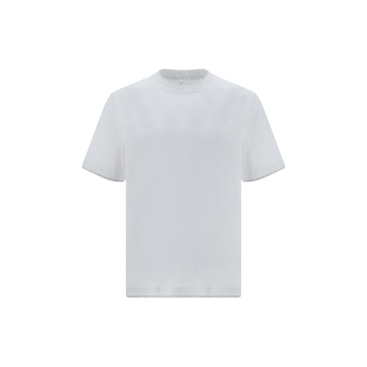 Brunello Cucinelli White Cotton T-Shirt Brunello Cucinelli