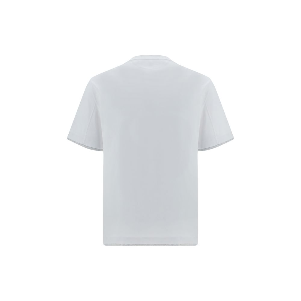 Brunello Cucinelli White Cotton T-Shirt Brunello Cucinelli