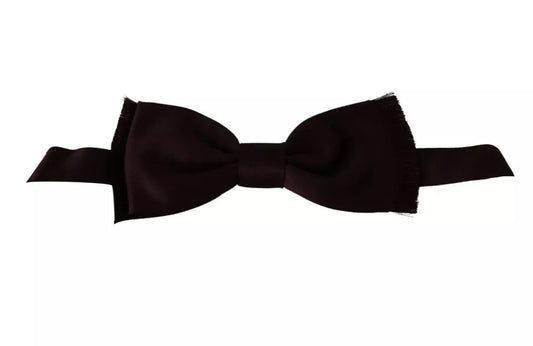 Dolce & Gabbana Bordeaux Red Silk Solid Classic Bowtie Dolce & Gabbana