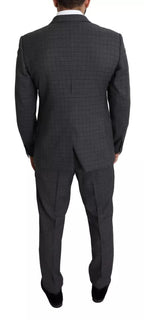 Dolce & Gabbana Gray Wool Men Formal 2 Piece MARTINI Suit - Eljoys Fashion 