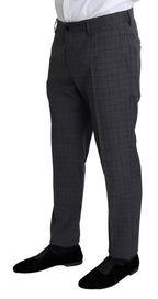 Dolce & Gabbana Gray Wool Men Formal 2 Piece MARTINI Suit - Eljoys Fashion 
