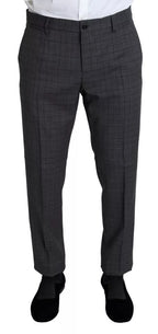 Dolce & Gabbana Gray Wool Men Formal 2 Piece MARTINI Suit - Eljoys Fashion 