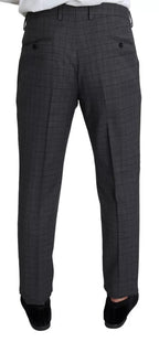 Dolce & Gabbana Gray Wool Men Formal 2 Piece MARTINI Suit - Eljoys Fashion 