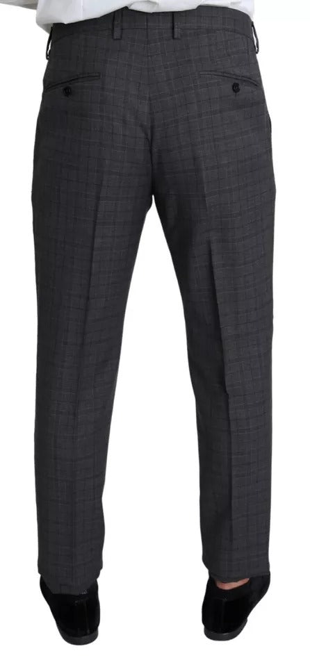 Dolce & Gabbana Gray Wool Men Formal 2 Piece MARTINI Suit - Eljoys Fashion 