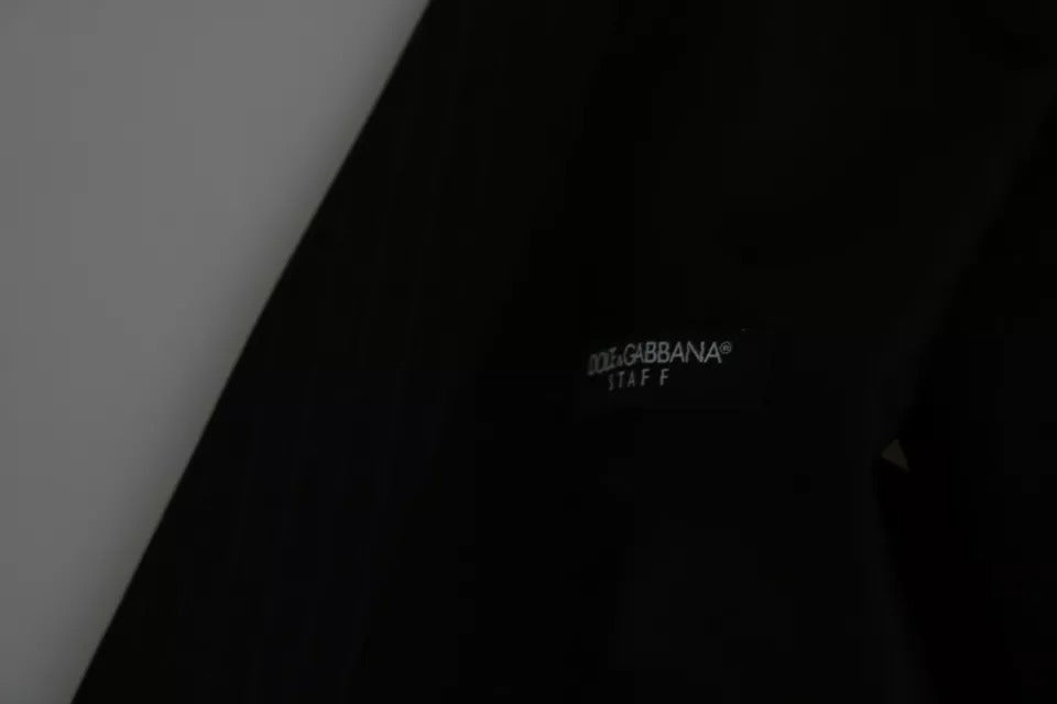 Dolce & Gabbana Black Men Formal STAFF Dress Waistcoat Vest - Eljoys Fashion 