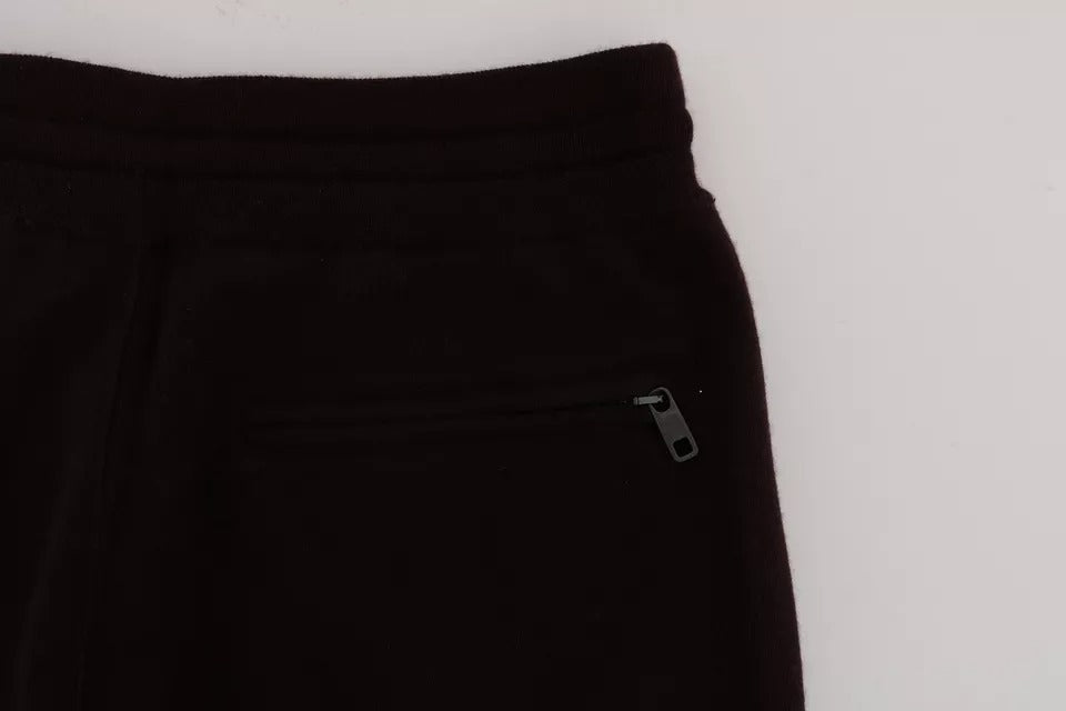 Dolce & Gabbana Purple Cashmere Gym Training Sport Pants Dolce & Gabbana