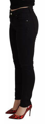 Dolce & Gabbana Black Cotton Stretch Skinny Denim Jeans - Eljoys Fashion 