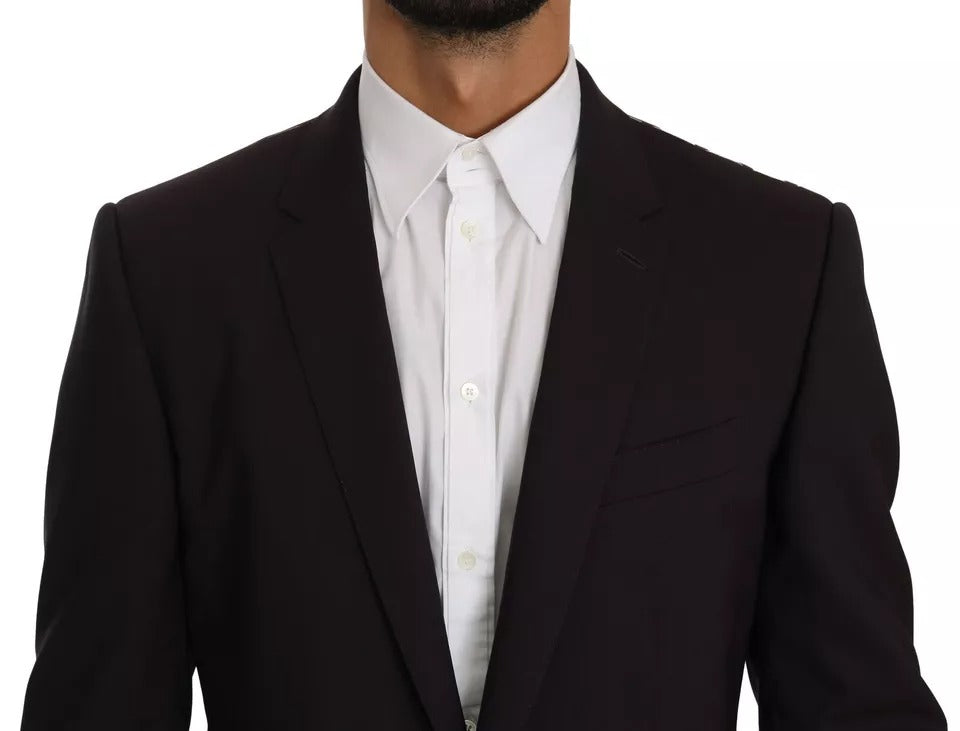 Dolce & Gabbana Purple MARTINI Wool Stretch 2 Piece Suit Dolce & Gabbana
