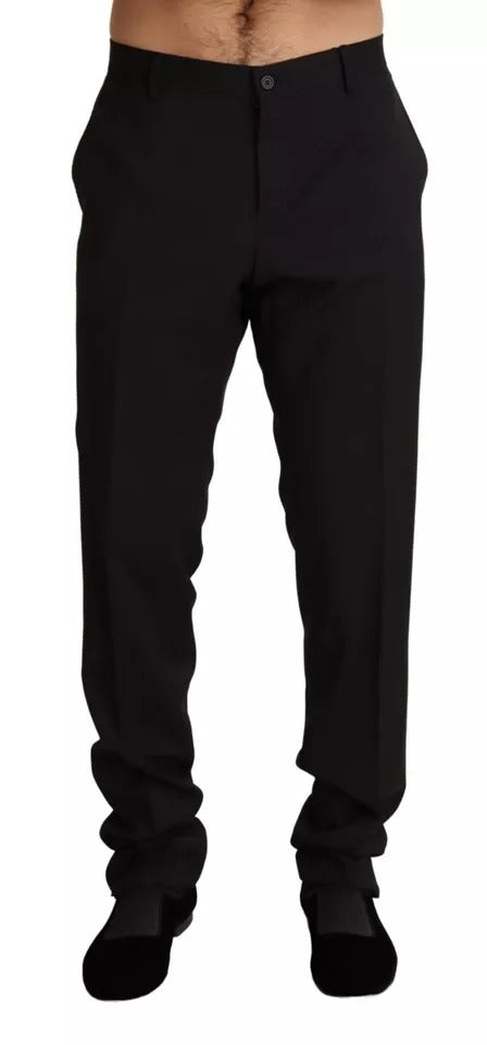 Dolce & Gabbana Black Dress Formal Skinny Pants - Eljoys Fashion 