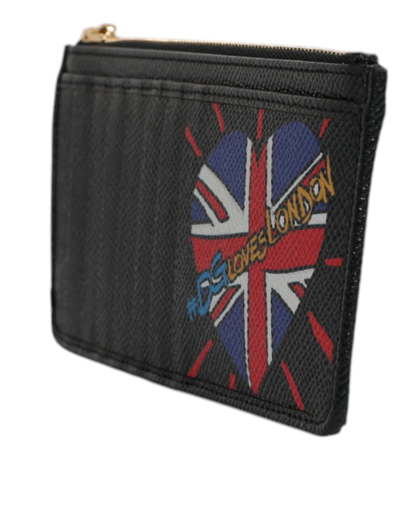 Dolce & Gabbana Black Leather #DGLovesLondon Cardholder Case Wallet Dolce & Gabbana