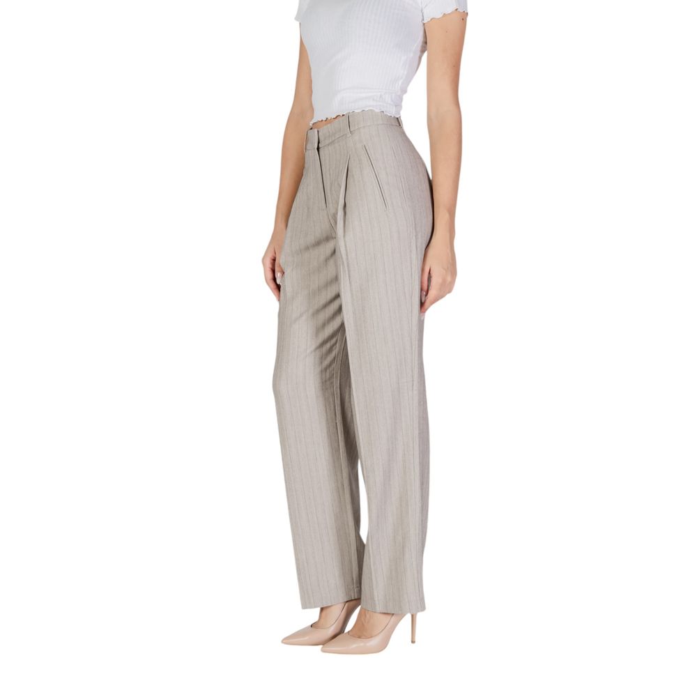 Vero Moda Gray Polyester Pant Vero Moda