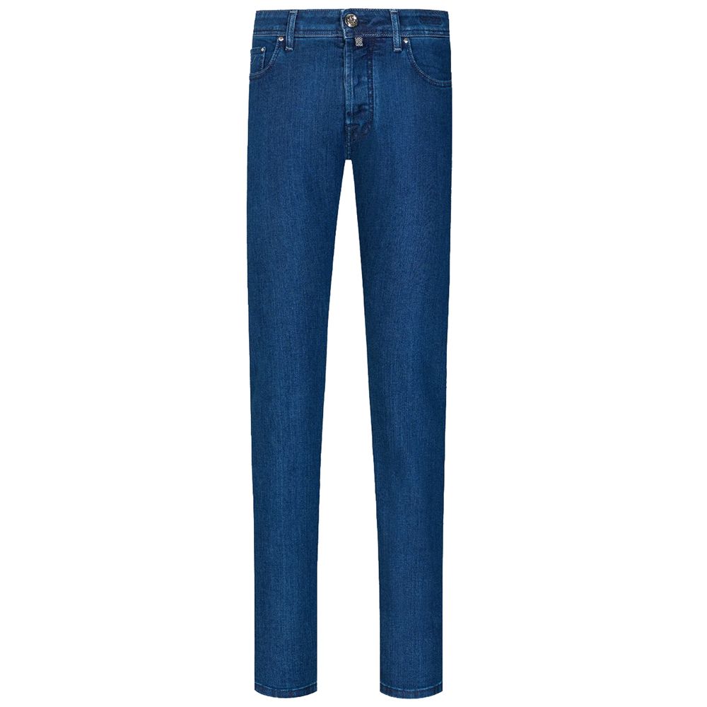 Jacob Cohen Blue Cotton Men Jeans Jacob Cohen