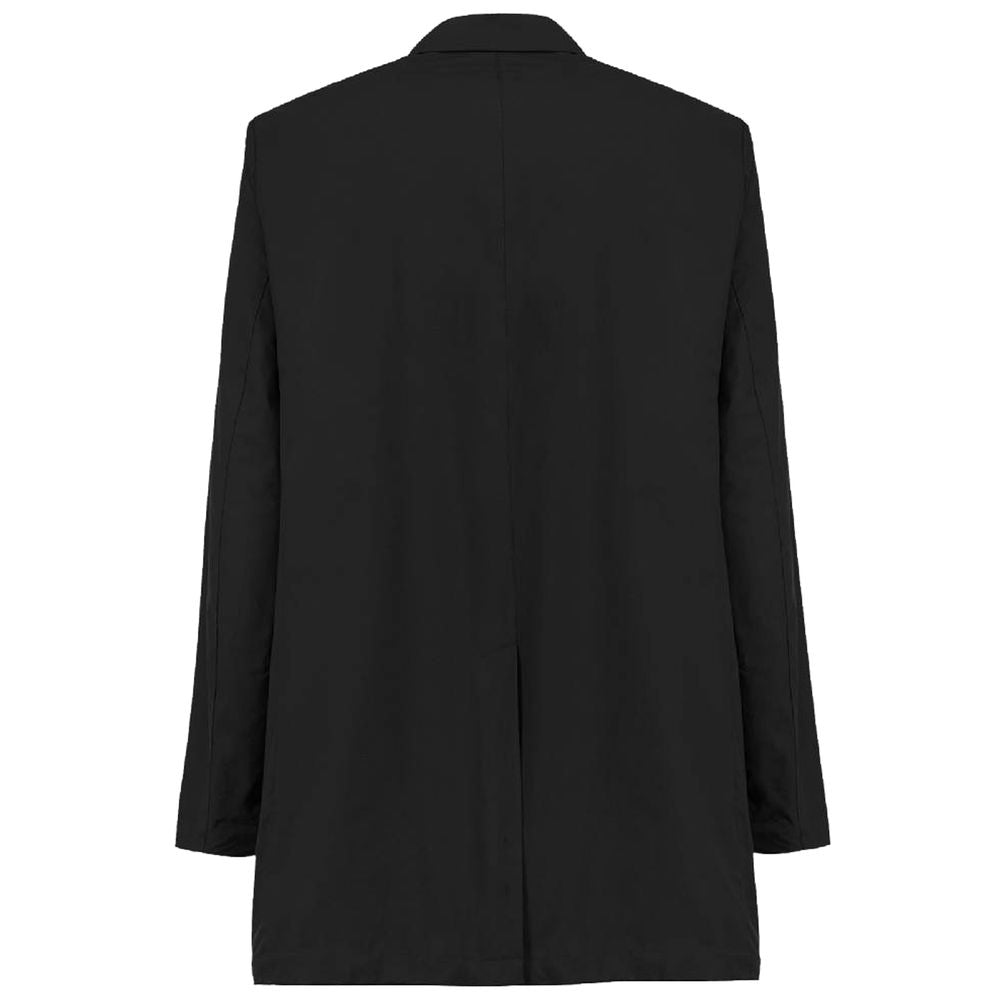 People Of Shibuya Black Recycled Polyester Men Trench Coat People Of Shibuya