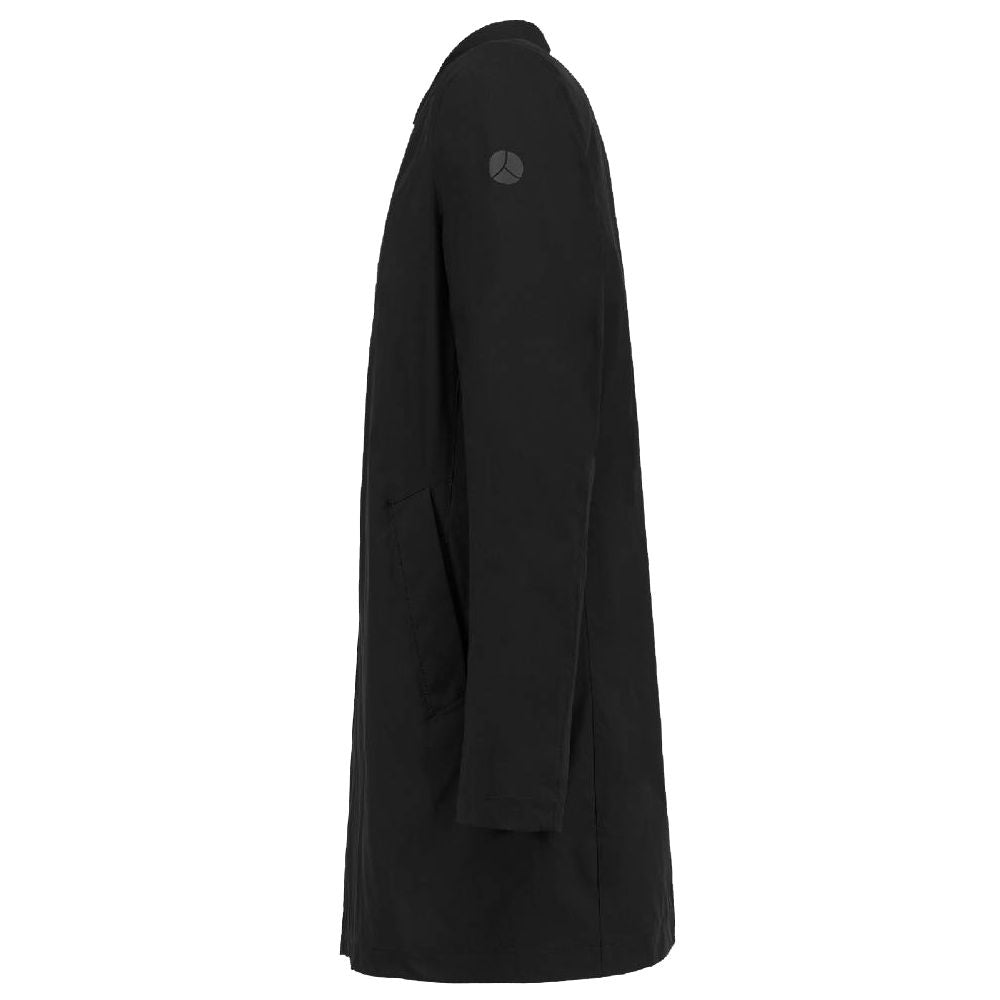 People Of Shibuya Black Recycled Polyester Men Trench Coat People Of Shibuya