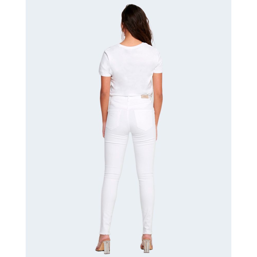 Only White Cotton Skinny Jean Only