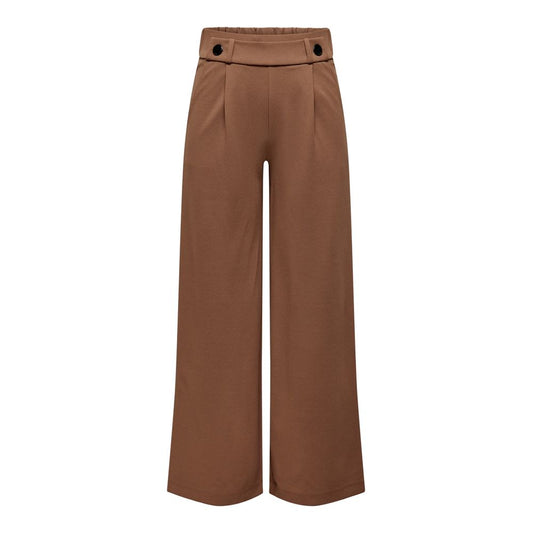 Jacqueline De Yong Brown Polyester Pant Jacqueline De Yong