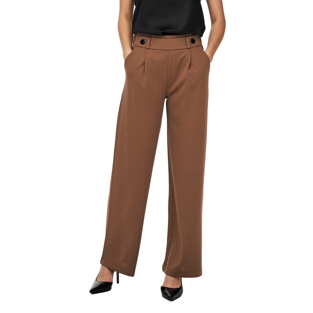 Jacqueline De Yong Brown Polyester Pant Jacqueline De Yong