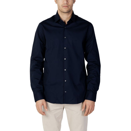 Calvin Klein Blue Cotton Shirt Calvin Klein