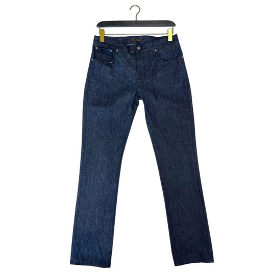 Nudie Jeans Blue Cotton Men Jeans Nudie Jeans