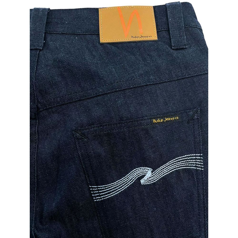 Nudie Jeans Blue Cotton Men Jeans Nudie Jeans