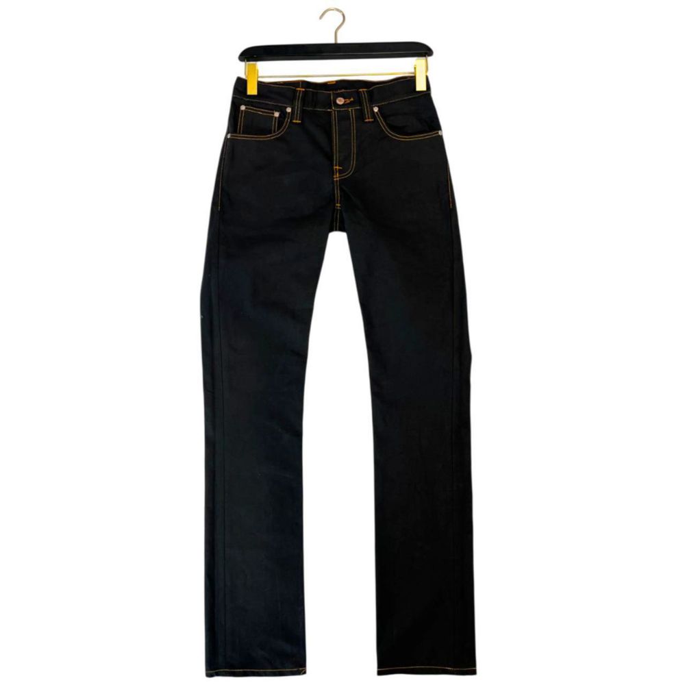 Nudie Jeans Black Cotton Men's Jean Nudie Jeans