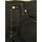 Nudie Jeans Black Cotton Men's Jean Nudie Jeans