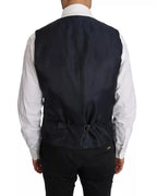 Dolce & Gabbana Blue Wool MARTINI Blazer Vest 2 Piece - Eljoys Fashion 